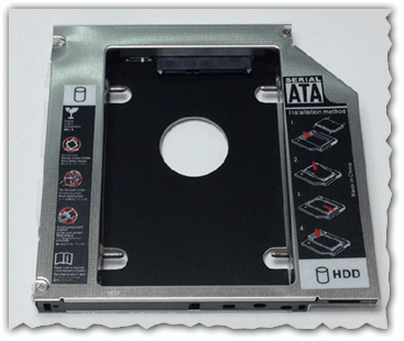 . 3. Universal 12.7mm SATA to SATA 2nd Aluminum Hard Disk Drive HDD Caddy for Laptop Notebook