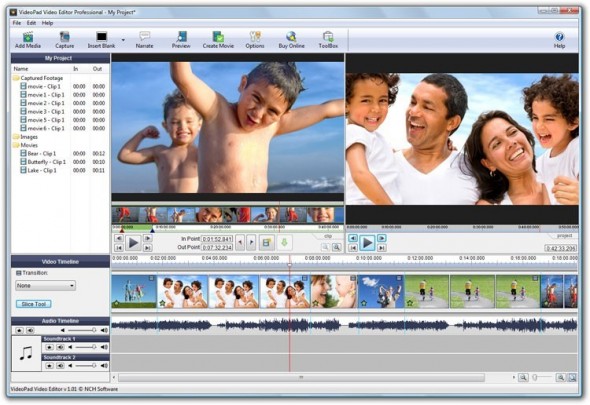 VideoPad Video Editor