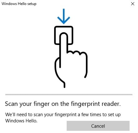 Инструкции в Windows Hello