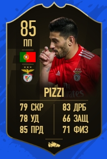 Карточка игрока Пицци в FIFA 19