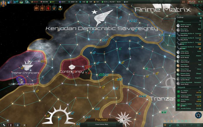 Кадр из игры Stellaris
