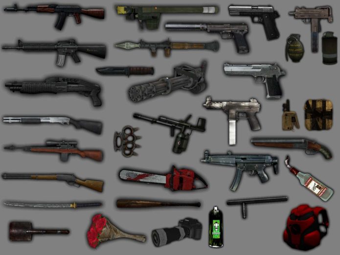 Оружие в GTA San Andreas